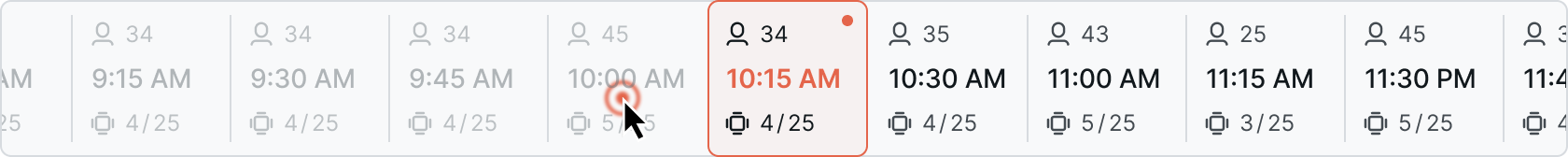 Клик по 10:00